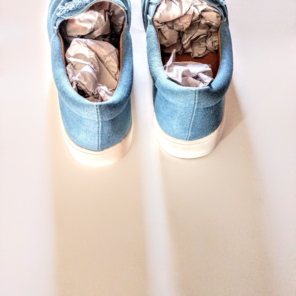 Denim Pull On/Slip On Fashion Sneakers - Picture 7 of 8